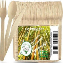 Load image into Gallery viewer, Disposable Wooden Cutlery Set
