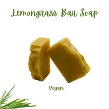 Load image into Gallery viewer, Natural Lemon Grass (1) - 4 oz Bar Soap Vegan Eco-Friendly with Exfoliating Bag
