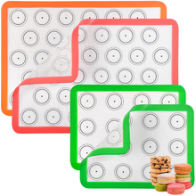 Load image into Gallery viewer, Reusable Silicone Baking Mats Sheets Assorted (4 PCS)
