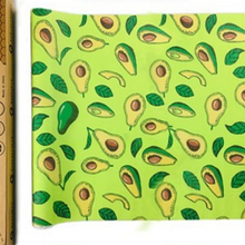 Load image into Gallery viewer, Eco Friendly Bees wax Paper food wrap avocado print 
