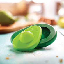 Load image into Gallery viewer, Set of 2 Avocado Food Huggers No more plastic wrap, baggies or foil.
