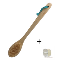 Load image into Gallery viewer, Long Handle Bamboo Shower Brush
