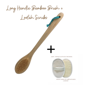 Long Handle Bamboo Shower Brush