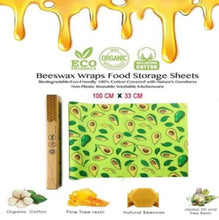 Load image into Gallery viewer, Organic Bees Wax Reusable Food Wrap Roll
