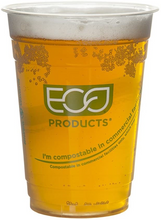 Load image into Gallery viewer, Eco Products Eco-Friendly Green Stripe Compostable Cold Cups 16 oz (50)
