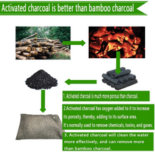 Load image into Gallery viewer, Activated Bamboo Charcoal Air Purifying Bags, Activated Charcoal Bags, Charcoal Odor Absorber (100g X 8 Pack)

