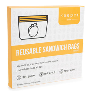 Reusable Sandwich Bags 5pk -32oz/4 Cup Capacity