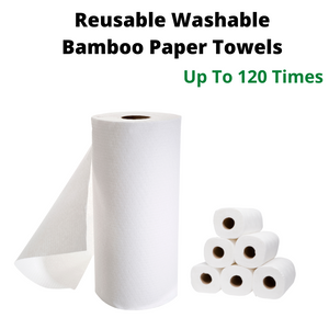 Bamboo Reusable Washable Paper Towels 120 Times